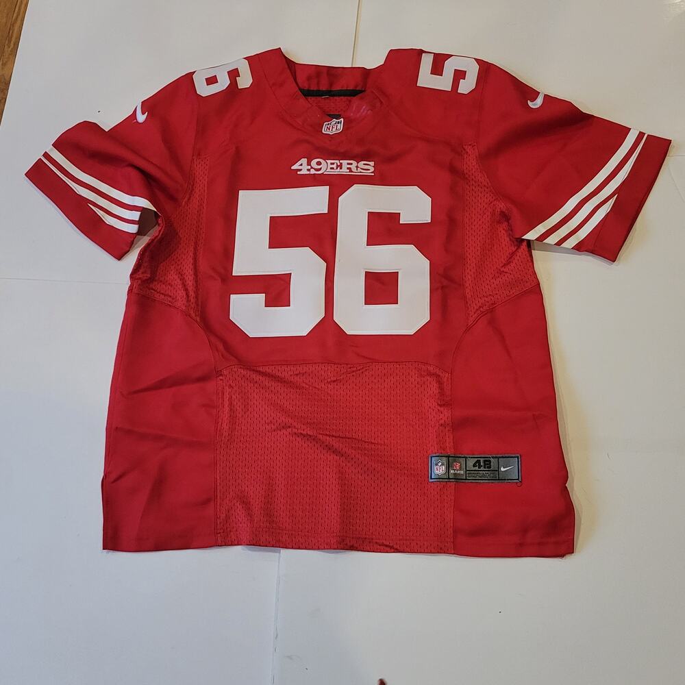 NFL On Field  SF 49ers #56 Rueben Foster Jersey Men's Sz 48 Embroidered
